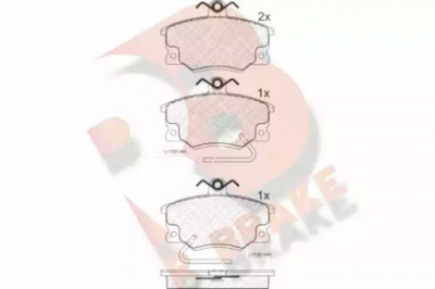 R BRAKE rb0439 -  Комплект тормозных колодок, дисковый тормоз